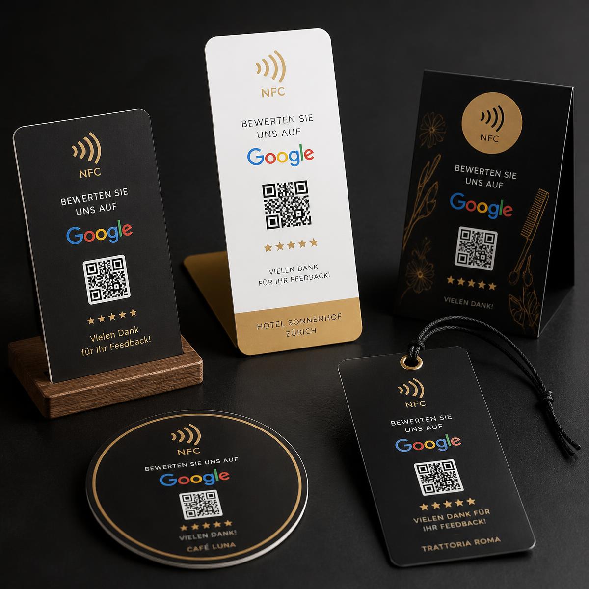 Individuelle NFC Bewertungskarten